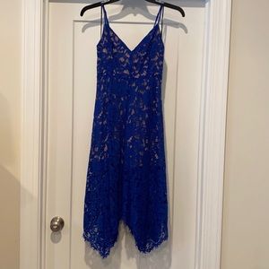 Cobalt blue lace dress